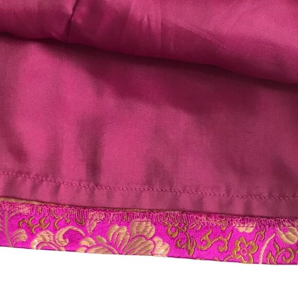 Helen wang skirt fuchsia and gold brocade pencil skirt - Picture 6 of 8
